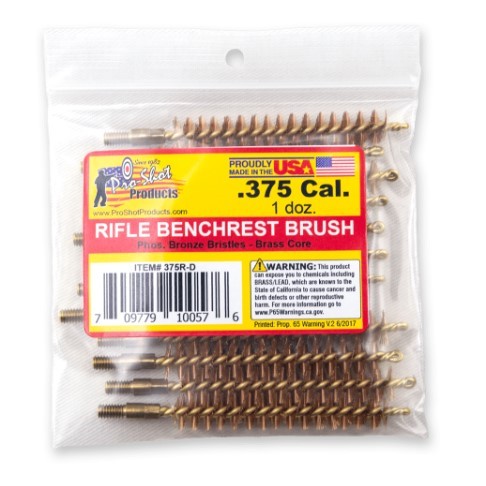 PROSHOT .375 CAL. BRUSH - 12 QTY. BULK PACK 375R-D - 556 Black Friday Promotion